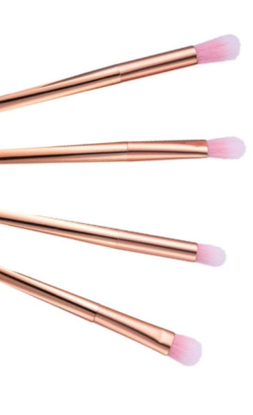 6 Pieces Rose Gold Eyes Only Makeup Brushes, Brushes set  - MinorityBeauty