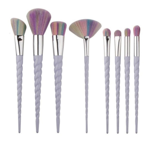 8 Pieces Unicorn Brushes., Brushes set  - MinorityBeauty