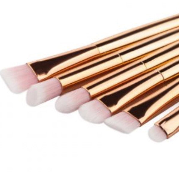 6 Pieces Rose Gold Eyes Only Makeup Brushes, Brushes set  - MinorityBeauty