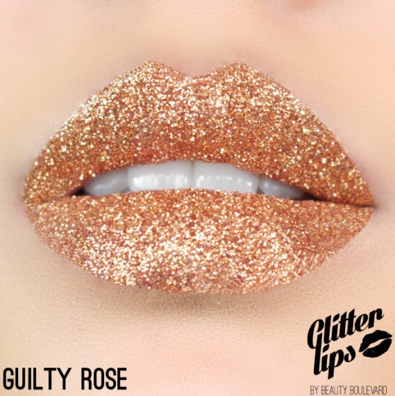 Glitter Lips - Guilty Rose, Lipstick  - MinorityBeauty